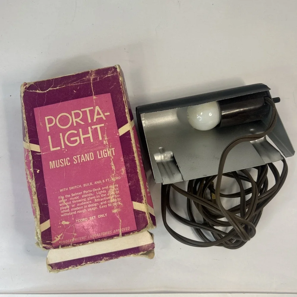 PORTA-LIGHT with Switch, Bulb, and 8-Foot Cord - Music Stand Light Read
